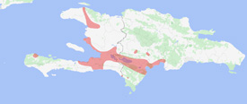 Range map of Sphaerodactylus altavelensis